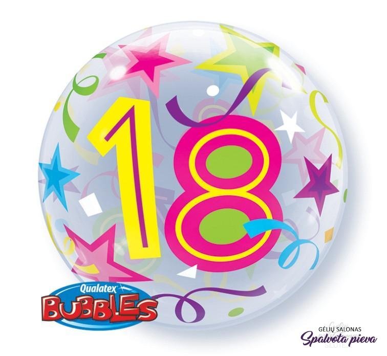 bablas 18 su žvaigzdem balionas