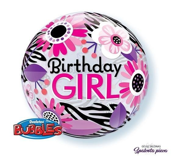 bablas birthdaygirl su gelytėm balionas