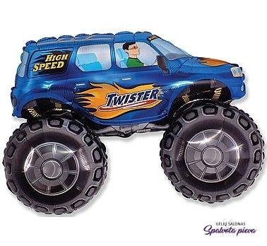 figura masina melyna folinis balionas