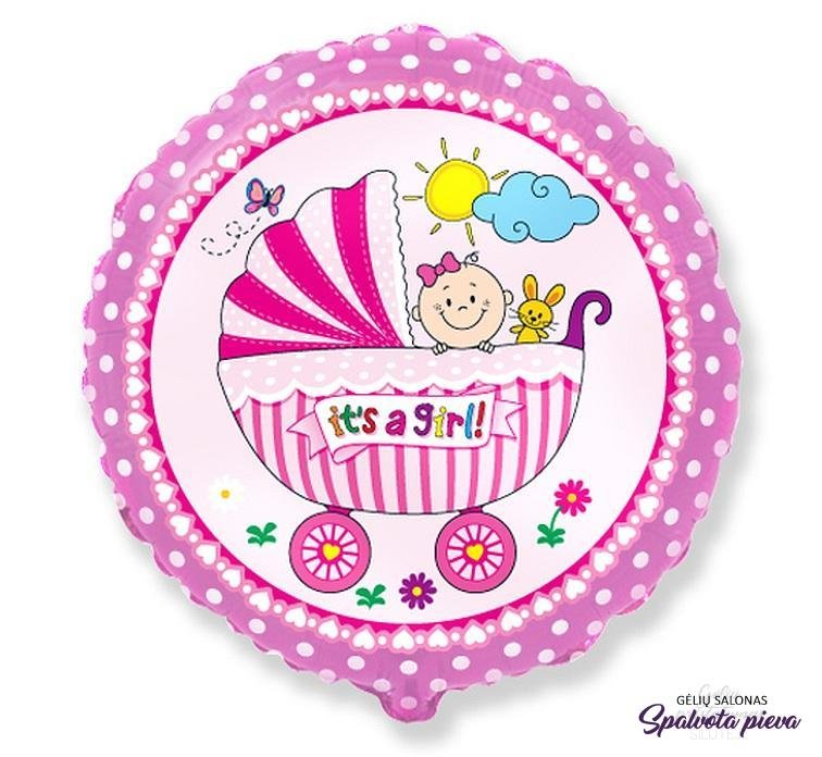 its a girl apvalus folinis balionas