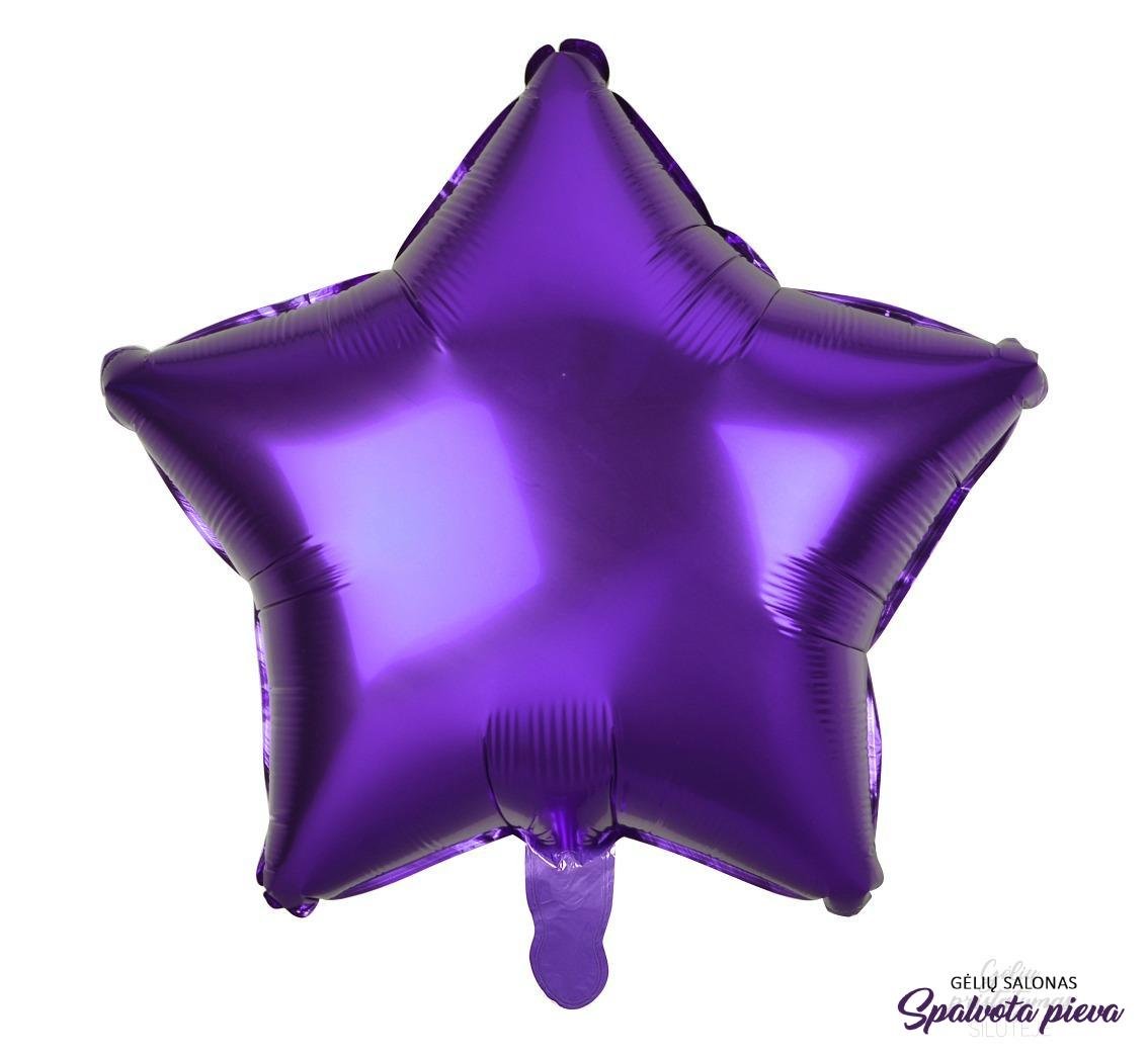 žvaigždė violetinė folinis balionas