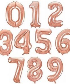 Folinis balionas rosegold skaičius 114cm